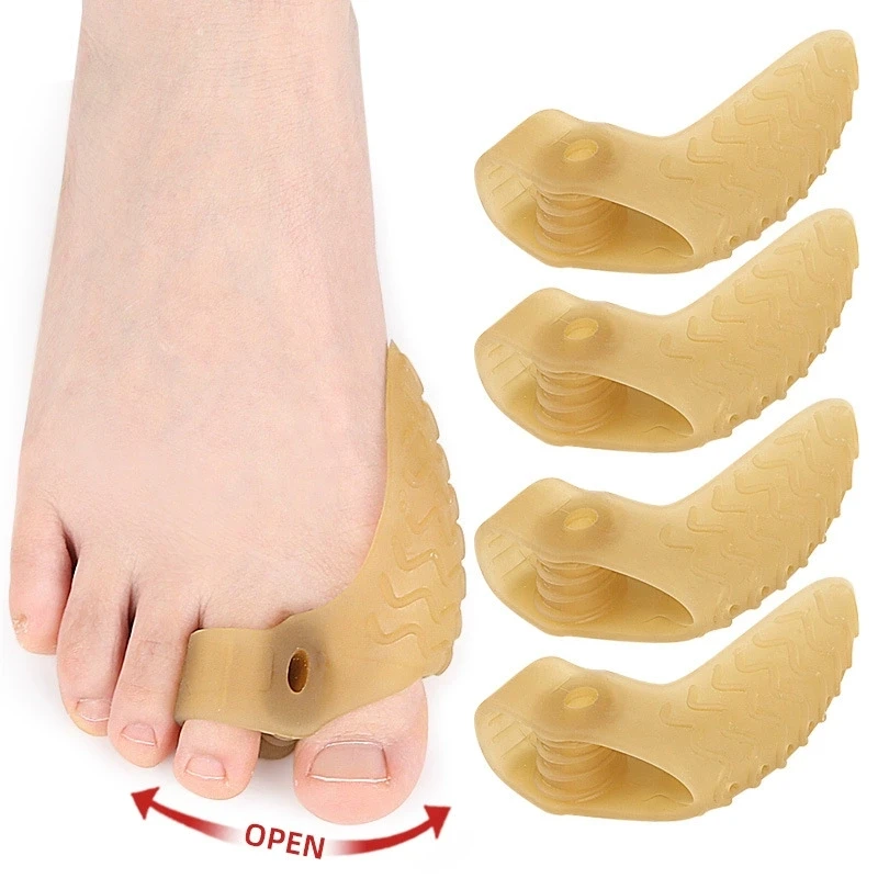 

1/2/5Pairs Bunion Corrector Toe Separators Hallux Valgus Soft Gel Bunion Pads Support for Overlapping Toes for Men and Women