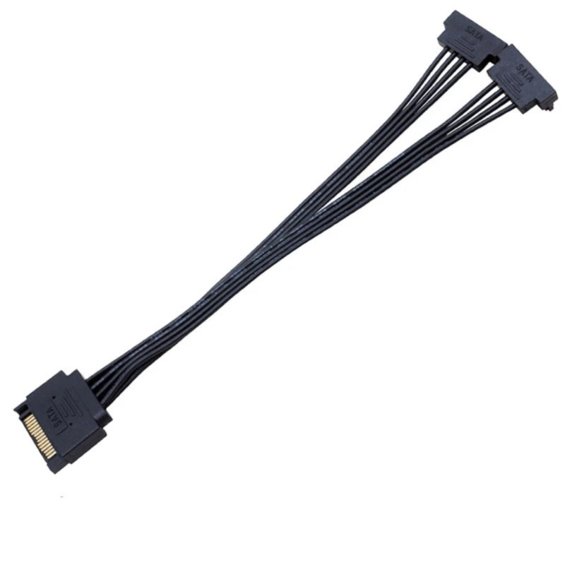 f68c 15pinパワースプリッターケーブルハードドライブ用のダブル出力15pin電源