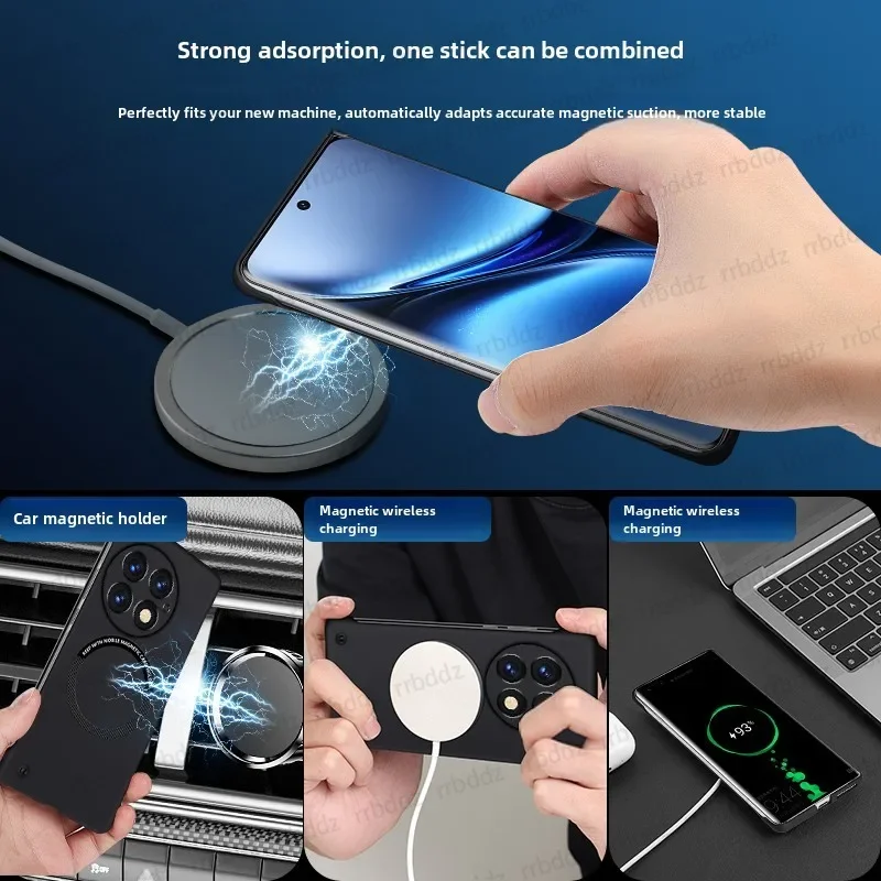 حافظة مغناطيسية فاخرة رفيعة للغاية بدون إطار لهاتف Magsafe لهاتف OnePlus 13 Ace3Pro غطاء هاتف صلب غير لامع #4