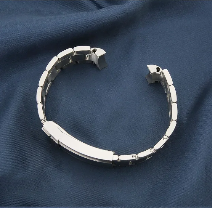No logo 20mm cinturino per orologio per DAYTONA GMT SUBMARINER accessori per orologi cinturino in metallo cinturino in acciaio inossidabile con chiusura a strappo catena per cinturino