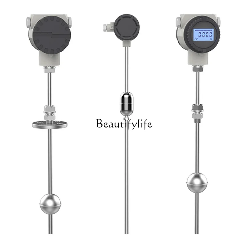 

Float level gauge anti-corrosion magnetic high temperature high precision digital display side mounted 304 transmitter sensor