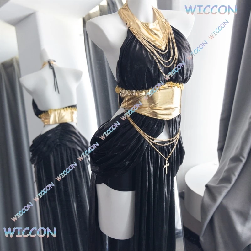 WUHU @ حفلة الهالوين المرأة مثير كليوباترا تأثيري الملكة مصر الأصلي الملابس الغريبة ملابس رقص الذئب فتاة المشاهير نفس St