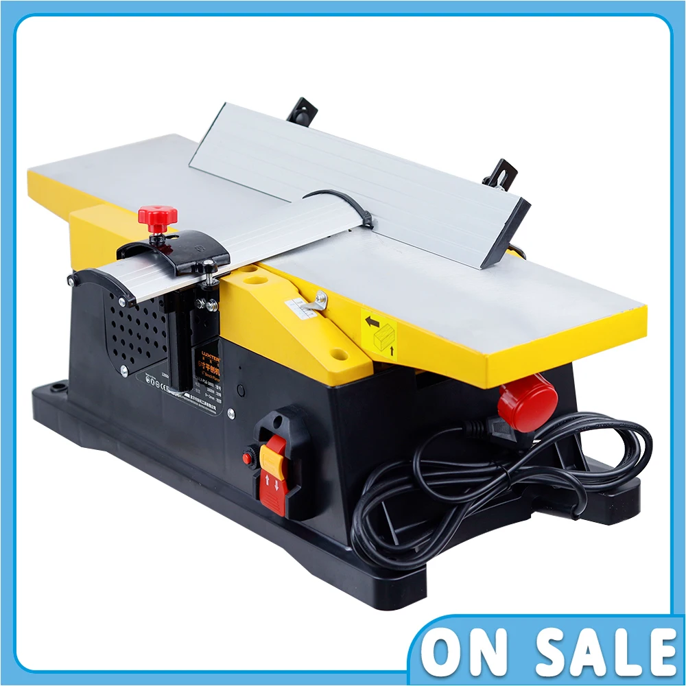 6 Inch Planer Desktop Electric Planer For Woodworking Multifunctional Tools For Household Woodworking Equipment 220V 1800W