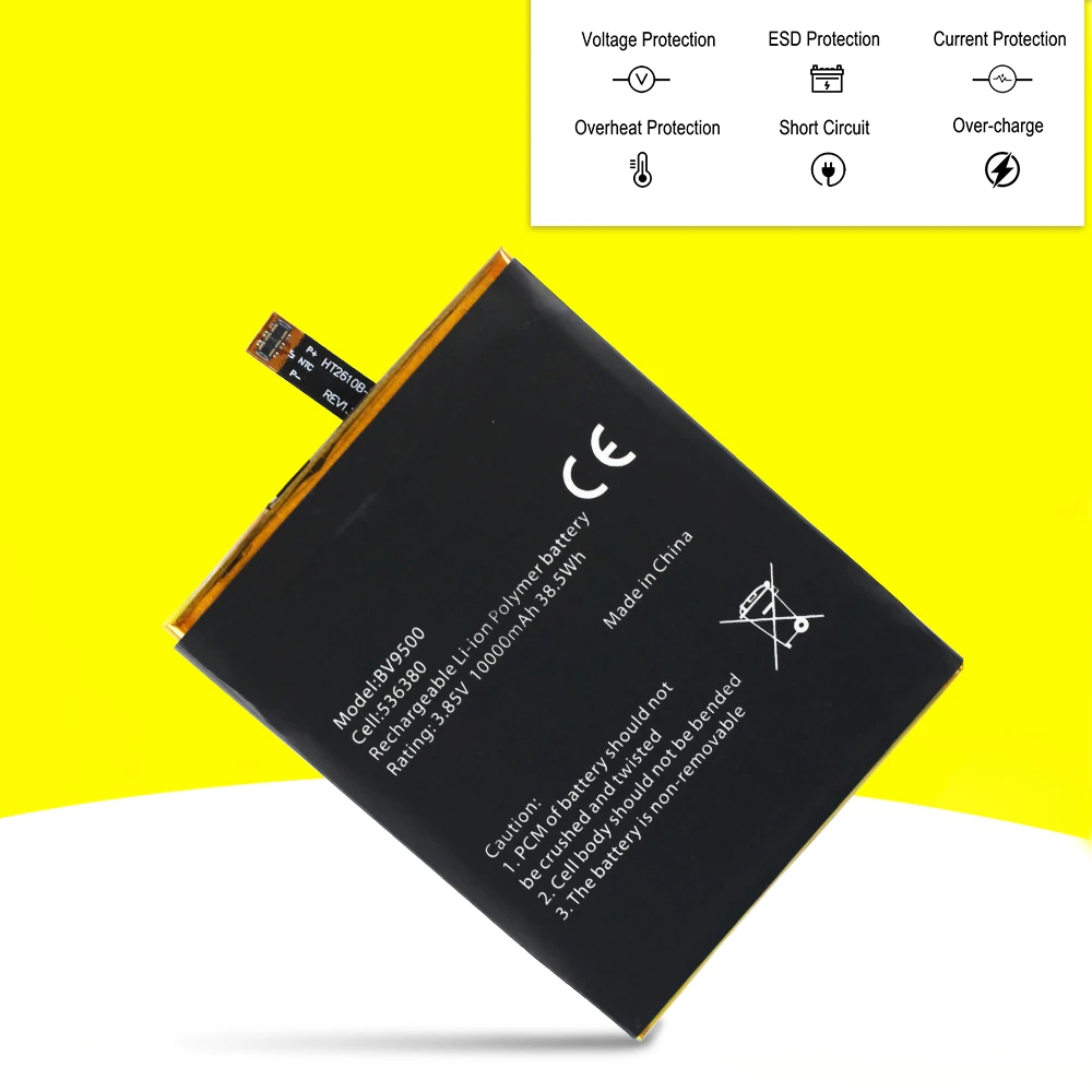 100% NEW 10000mAh High Quality Battery For Blackview BV9500 PLUS/ BV9500 Pro BV9500 MT6763T Phone In Stock + Tracking Number