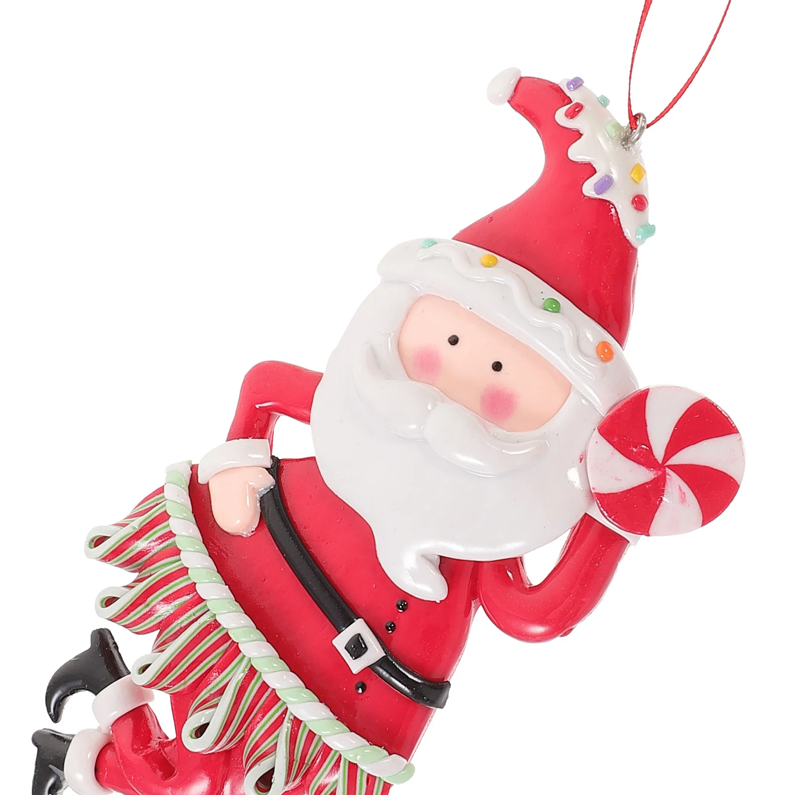 

Chic Santa Claus Xmas Tree Hanging Decor Handmade Christmas Ornaments for Walls Doors Santa Claus Hanging Ornament