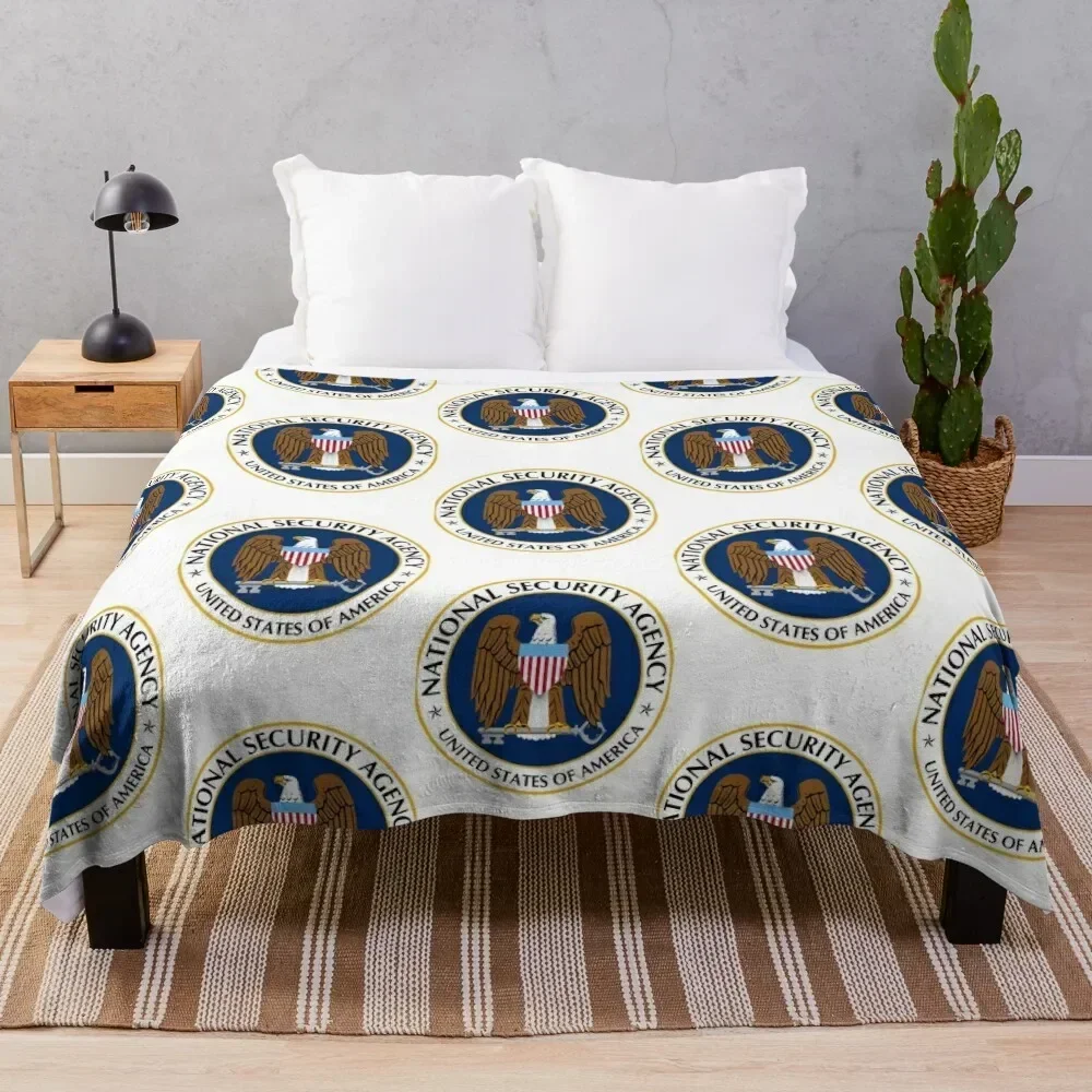 

National Security Agency Emblem Throw Blanket blankets ands Fashion Sofas valentine gift ideas Blankets