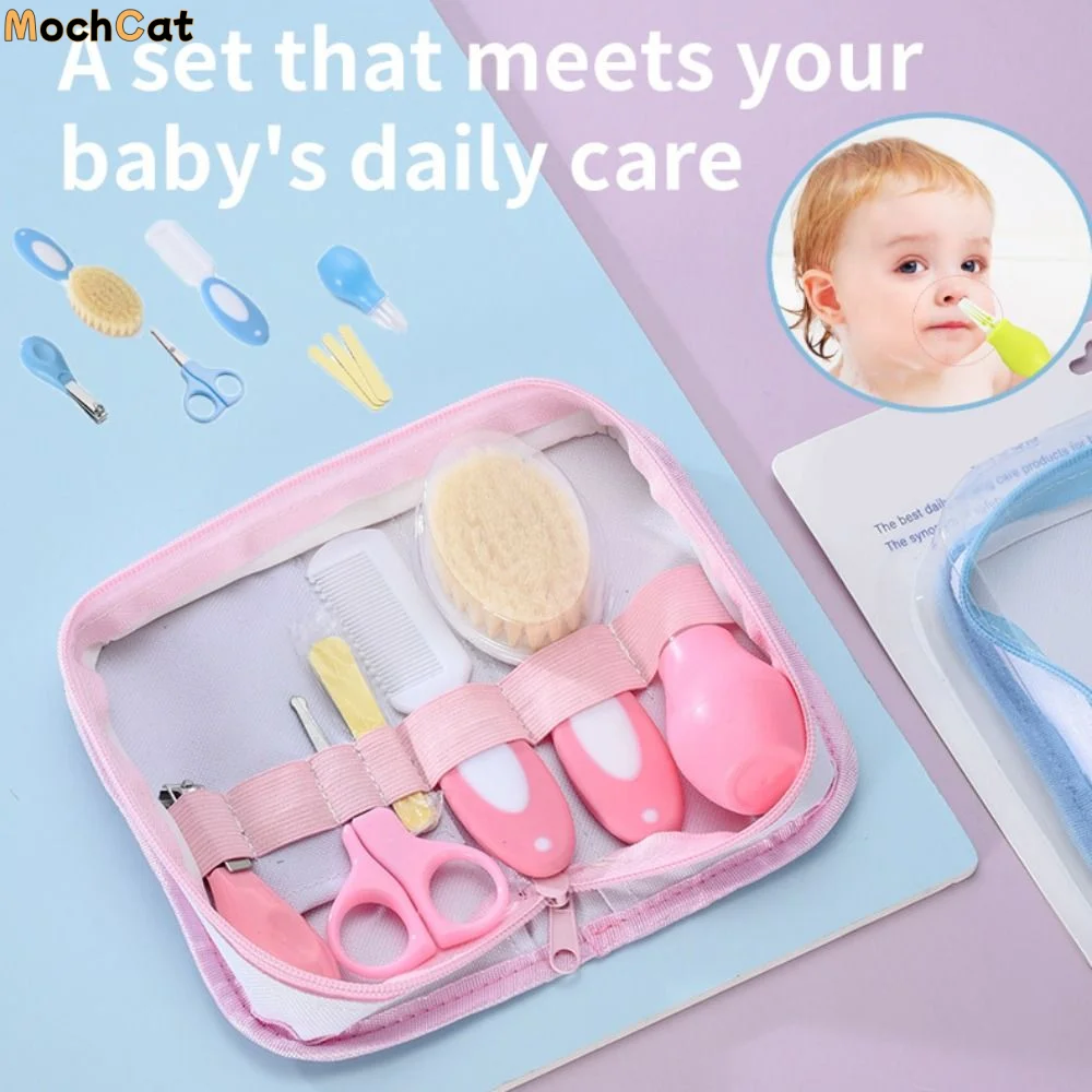 

Портативный набор для ухода за младенцами: расческа, щетка, кусачки для ногтей, точилка, принадлежности для гигиены новорожденных