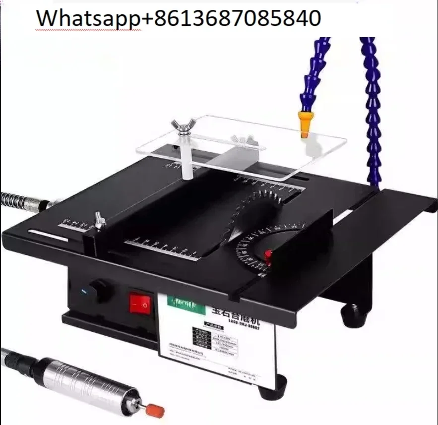 

1800W Mini Table Saw Multi-functional Jade Carving Grinder Grinding Cutting All-in-one Machine Desktop Polishing Tools