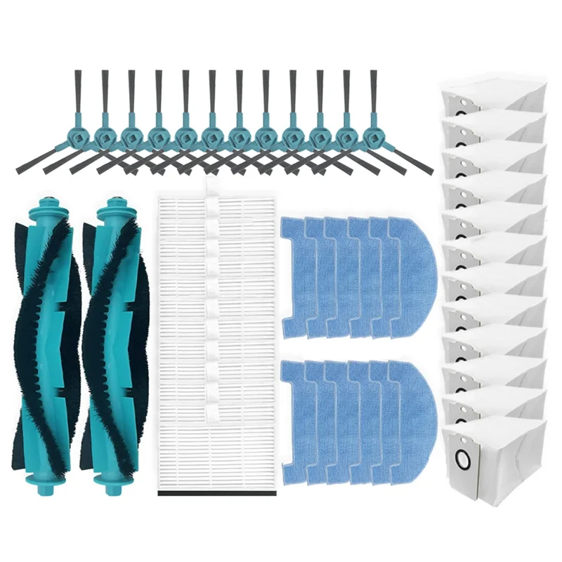 [NEWA76K!】 For Conga 2499 Ultra Home Advanced / Titanium / X-Treme, R80 Base Main Side Brush Hepa Filter Mop Cloth Dust Ba