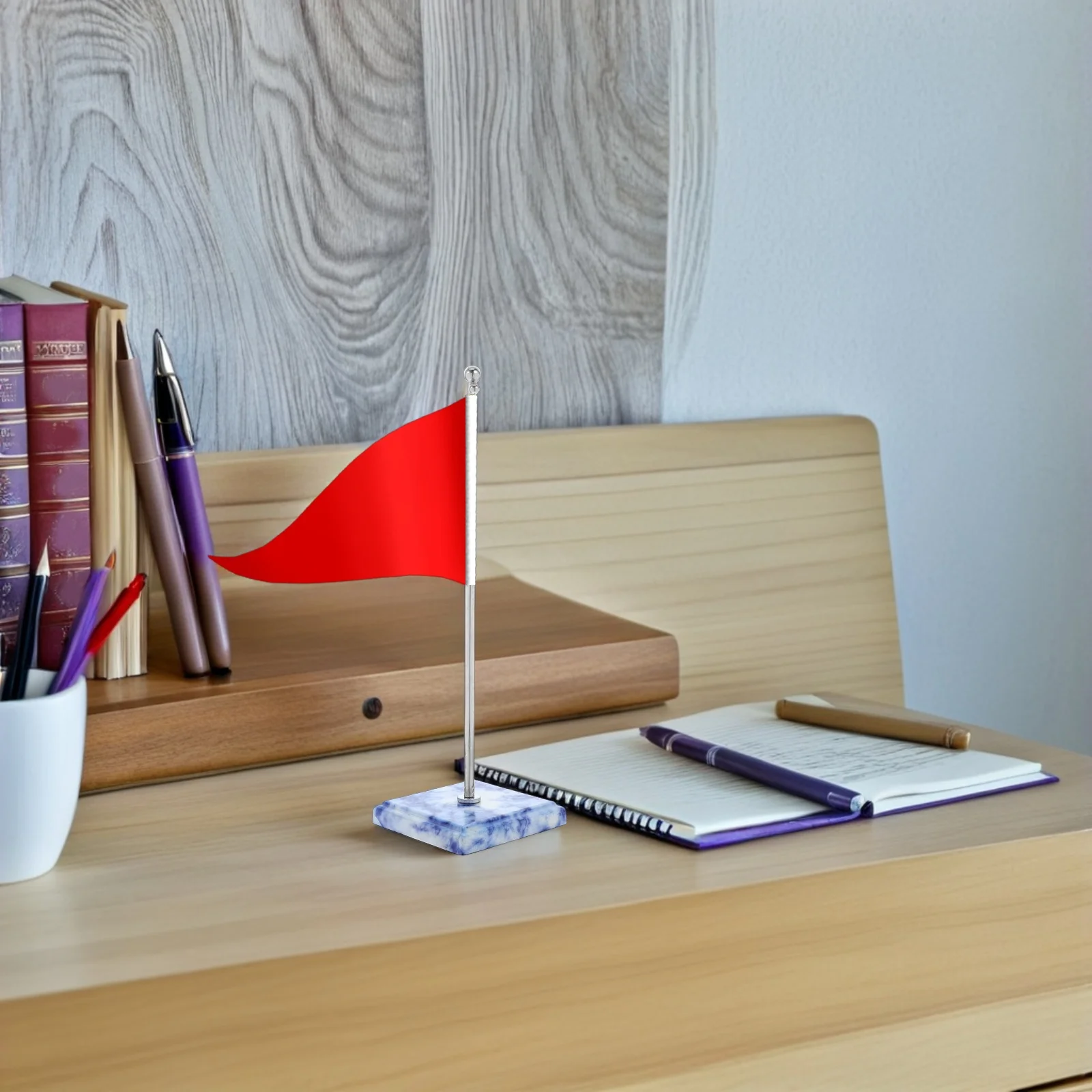 

1Set Mini Desk Flag Holder Base Sturdy Table Flag Stand for Desk National Flags Sports Events Desktop Flags Stand