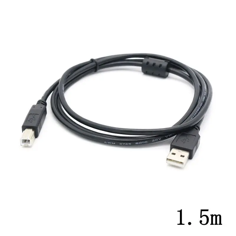 USB High Speed 2.0 A To B Male Cable for Canon Brother Samsung Hp Epson Printer Cord 0.3m 0.5m 1.5m