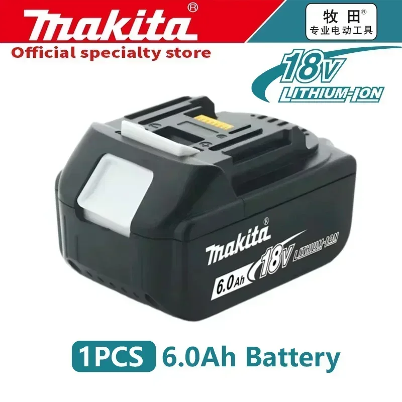 Originele echte 6Ah Makita gloednieuwe 18V gereedschapsbatterij voor MAKITA gereedschap BL1830B BL1850B BL1850 BL1840 BL1860 BL1815 Gereedschap DTW700