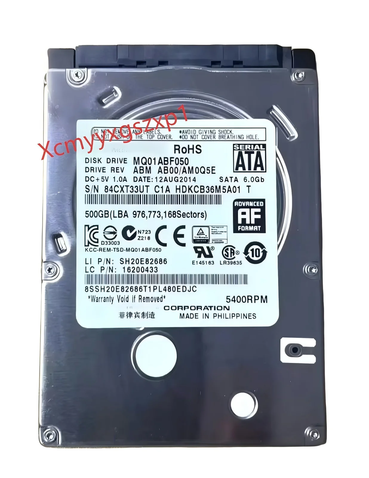 used for Toshiba 500GB Internal 5400RPM 8MB 2.5 inch MQ01ABF050 2.5" Laptop HDD Hard Disk Drive