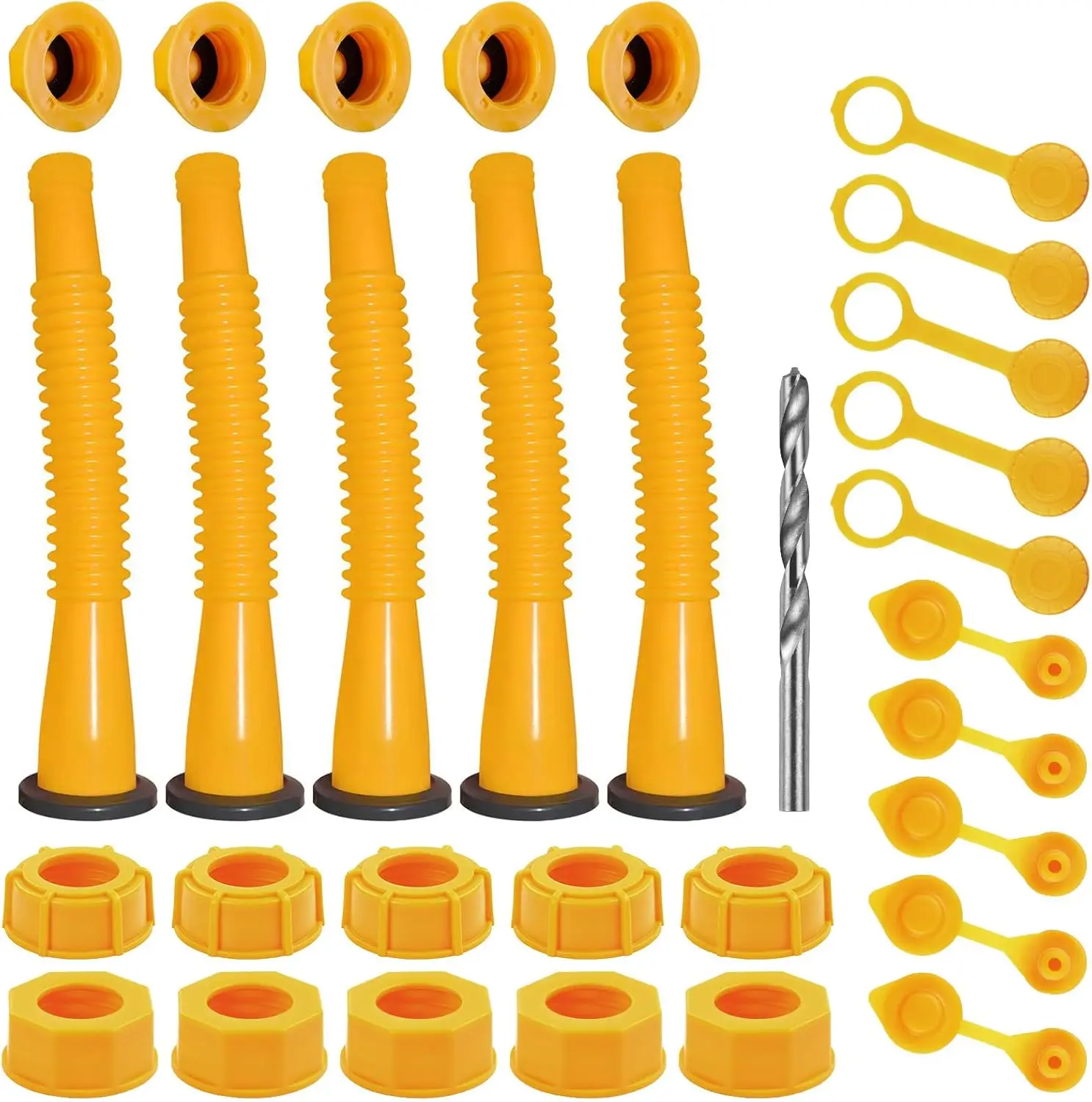 

Gas Can Spout Replacement Kit, Nozzle for 1/2/5/10 Gallon Cans, Pre-Installed Seal, Ready to Use