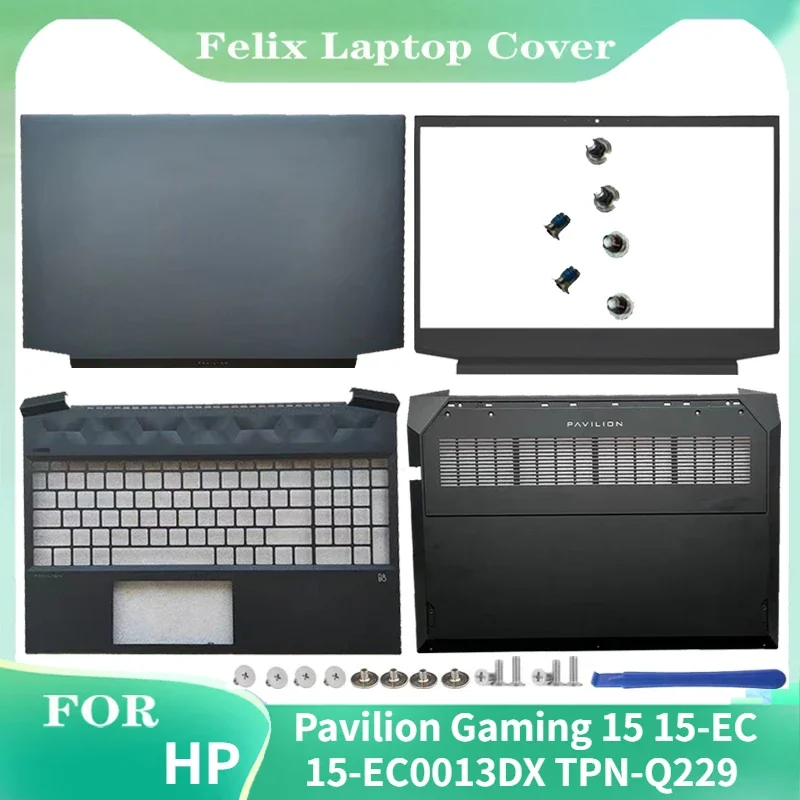 

Новинка для HP Pavilion Gaming 15 15-EC 15-EC0013DX TPN-Q229, задняя крышка ноутбука/передняя панель/подставка для рук/нижний винт корпуса