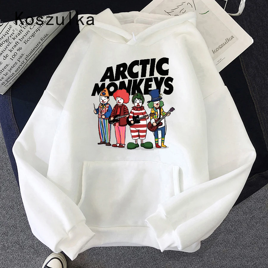 ARCTIC MONKEYS 사운드 웨이브 프린트 플리스 후드, 남성 의류, 긴 소매 풀오버, 여성 힙합 스케이트보드, 가을 겨울