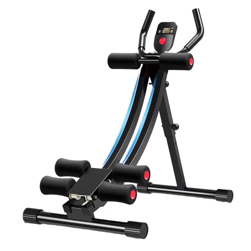 Dual Track Foldable Home Exercise Machine New Multi-Functional Lazy Curler Compression Abdominal Trainer Metal