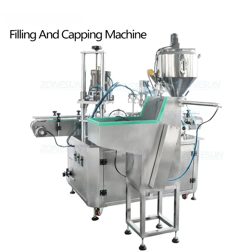 5-100ml Eye Drops Cough Syrup Vial Nail Polish Bottle Automatic Rotary Dropper Filling And Capping Machine Spray Bottle