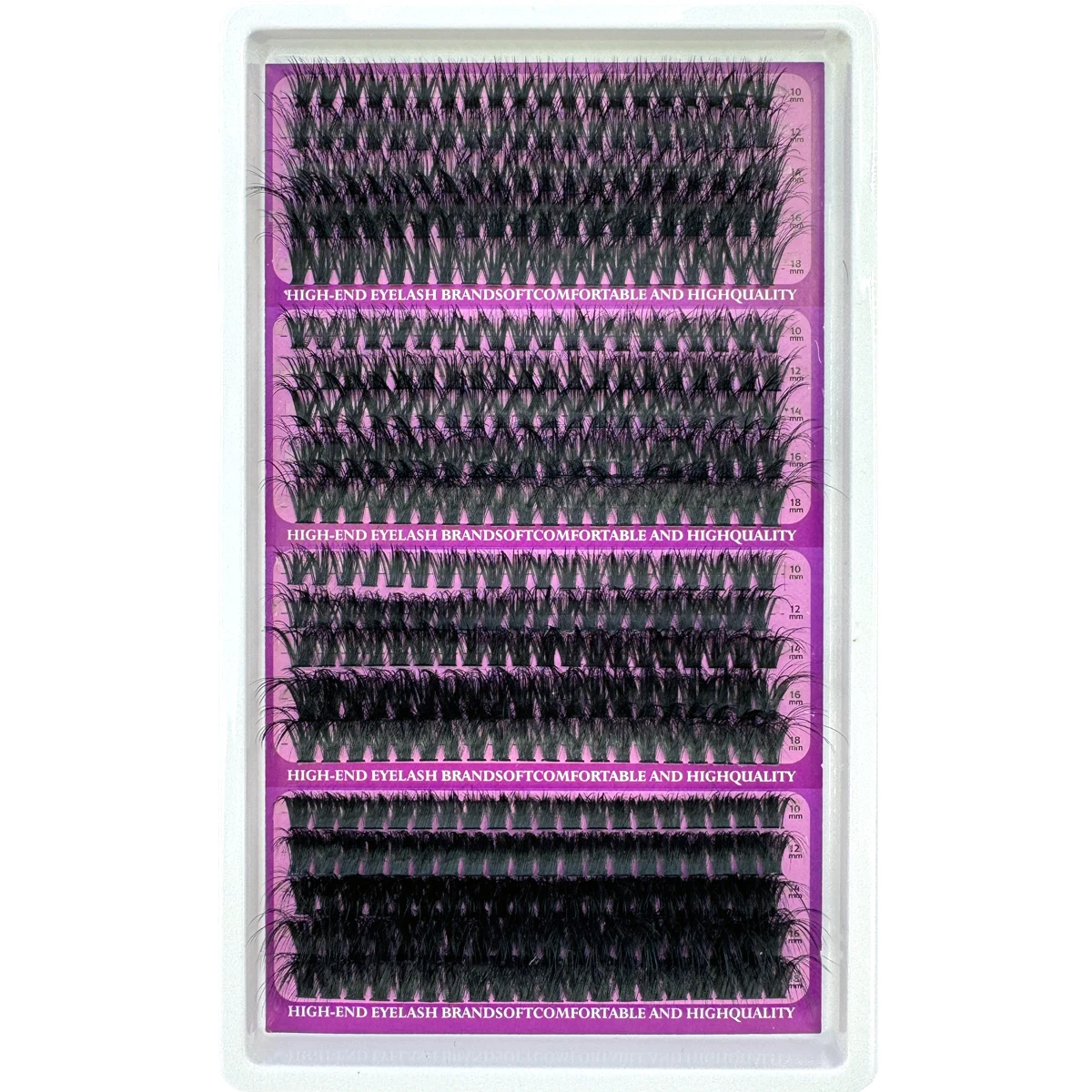 20 Reihen Wimpernspikes Wimperncluster Volumen Einzelwimpern Wispy Wimpern DIY Spiky Lash Extension Manga Cluster Wimpern – Detail 15