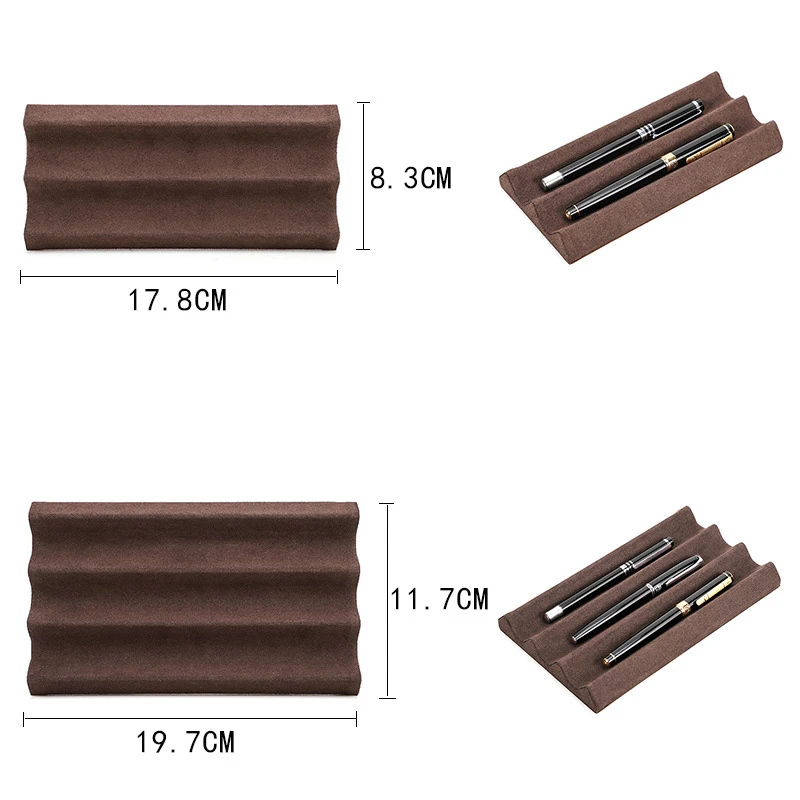 الجلود حامل قلم حبر منظم سطح المكتب القلم عرض علبة تخزين قلم حبر جامع المنظم اللوازم المكتبية #6
