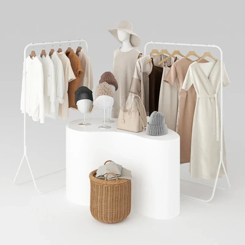 

Clothing store high and low display stand, store paint baking water table display table display rack