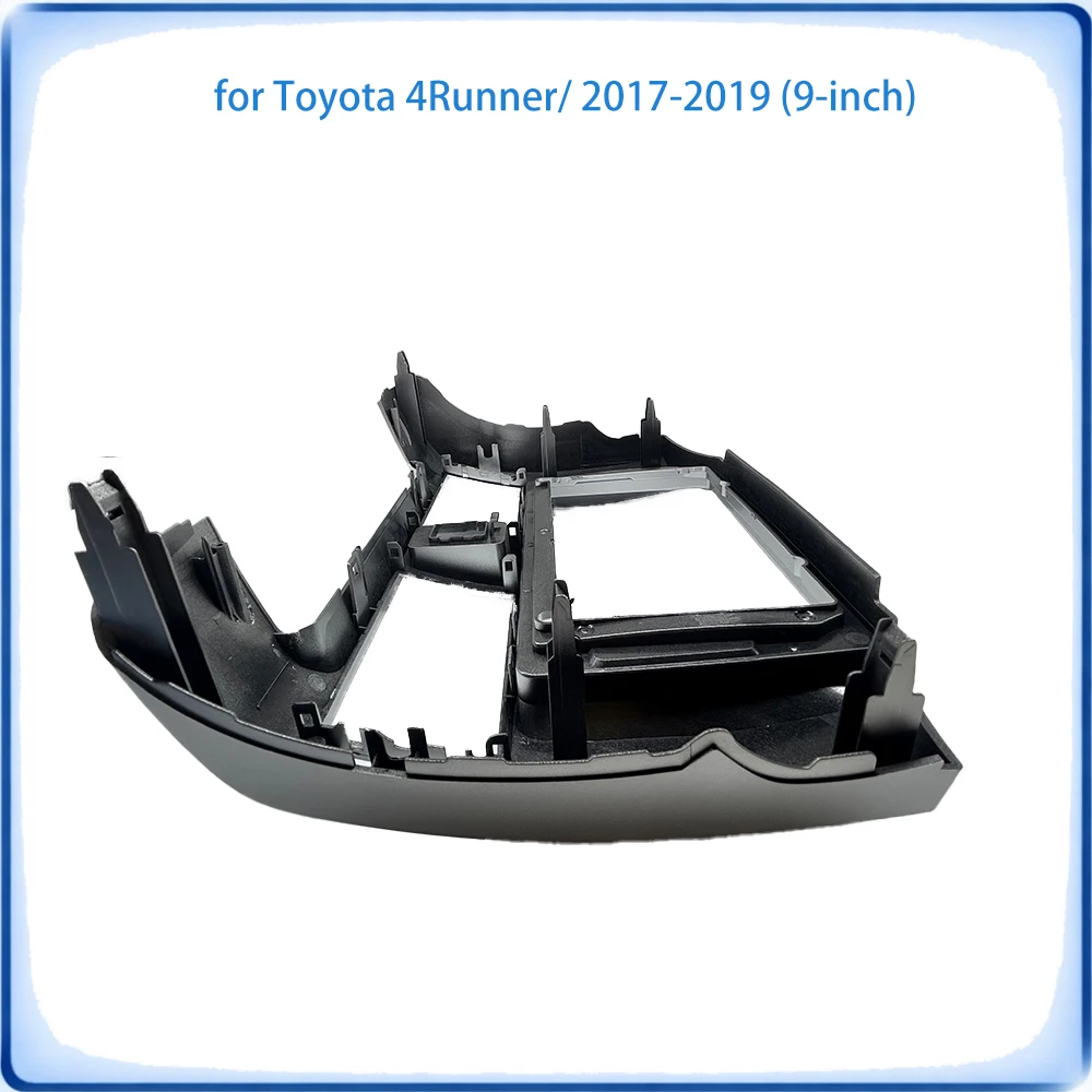 Car Radio Fascia Frame For Toyota 4Runner 2017-2019 9 inch Stereo Panel With Canbus Decoder & Wiring Harness