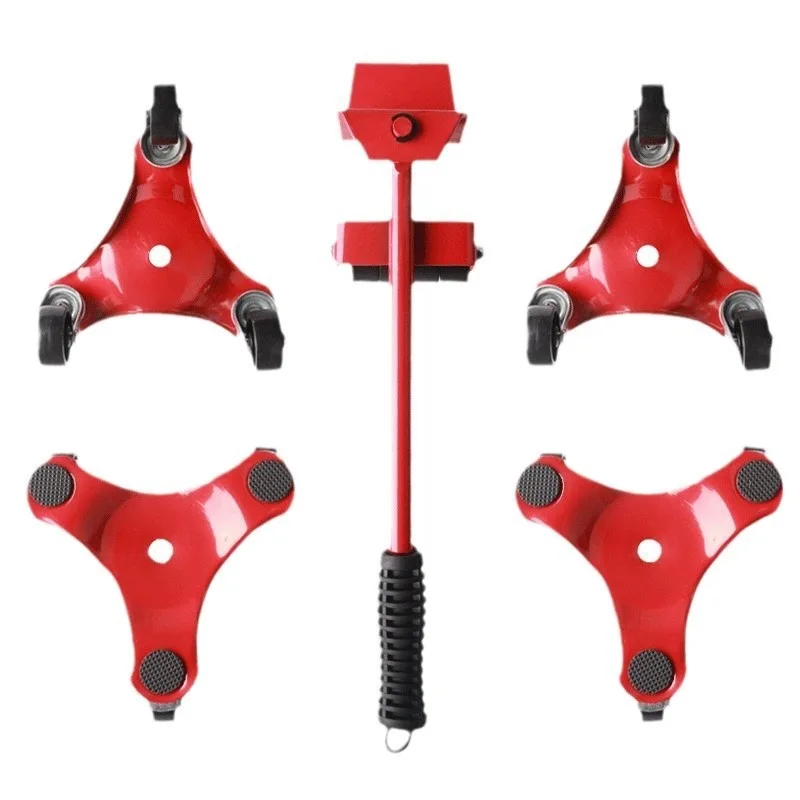 

Heavy object moving tools, furniture heavy object movers, household moving five piece set mobile pulley moving tools
