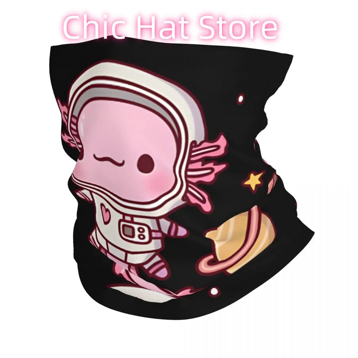 

Cute Axolotl Headband Neck Warmer Men Ski Running Tube Scarf Medical Nurse Face Bandana Gaiter