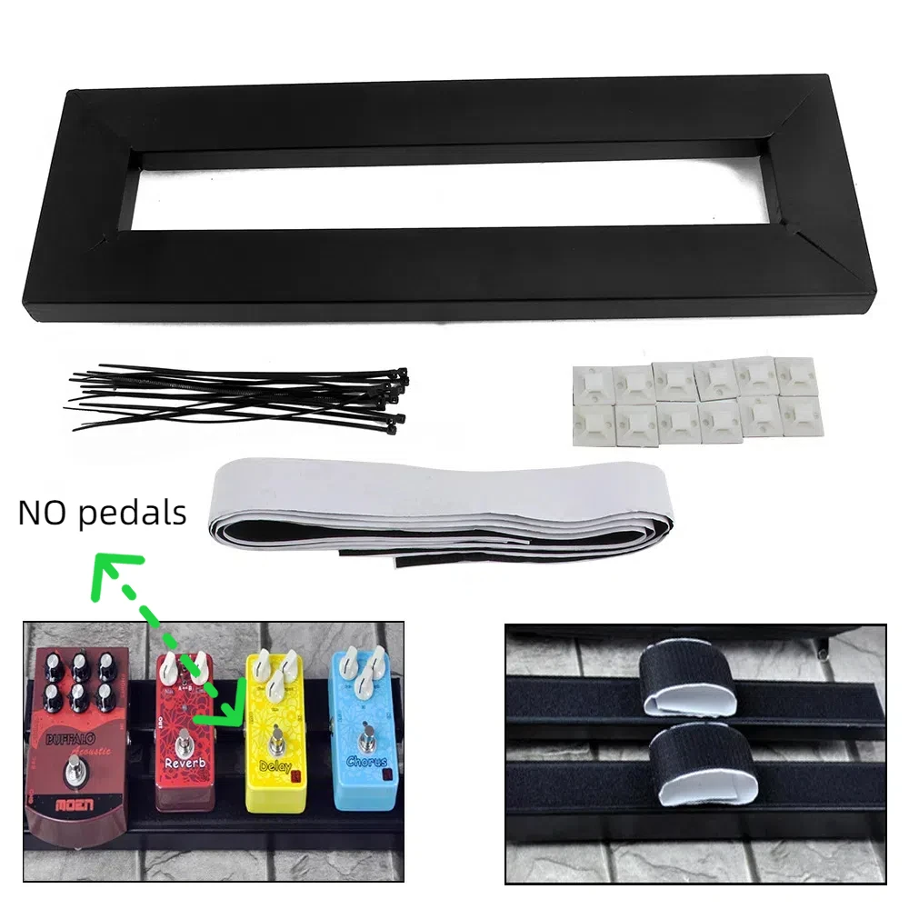 Quality Aluminum Alloy 40x13x4cm Guitar PedalBoard DIY Guitar Effect Pedal board No Pedals Included