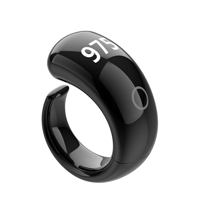 Smart Digital Counting Rings App Control Tasbih Faith Zikr Rings For Spiritual Practices And Daily Prayer Black