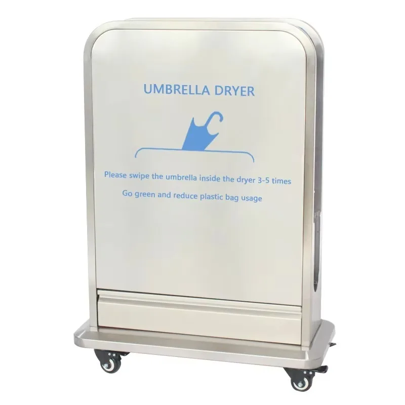 201 Stainless Steel Square Shape Umbrella Dryer Machine Uncharged Wrapping Purple Pads for Drying Wet Umbrellas Purple Pads
