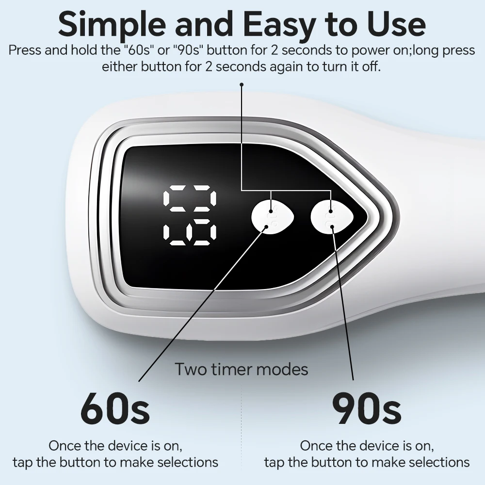 ジェルネイル用ハンドヘルドネイルライト、ポータブルコードレス充電式LEDネイルドライヤー、タイマー付きで速乾性とDIYマニキュアアートを実現