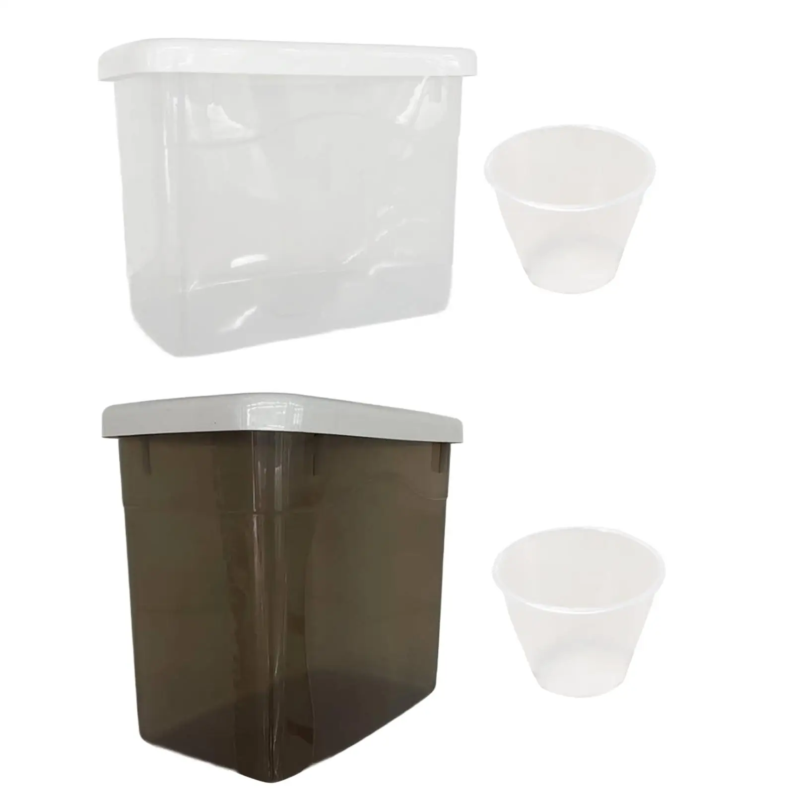 Rice Storage Container Multifunctional Large Capacity Pantry Sealed with Measuring Cup Rice Bucket Space Saving Cereal Organizer