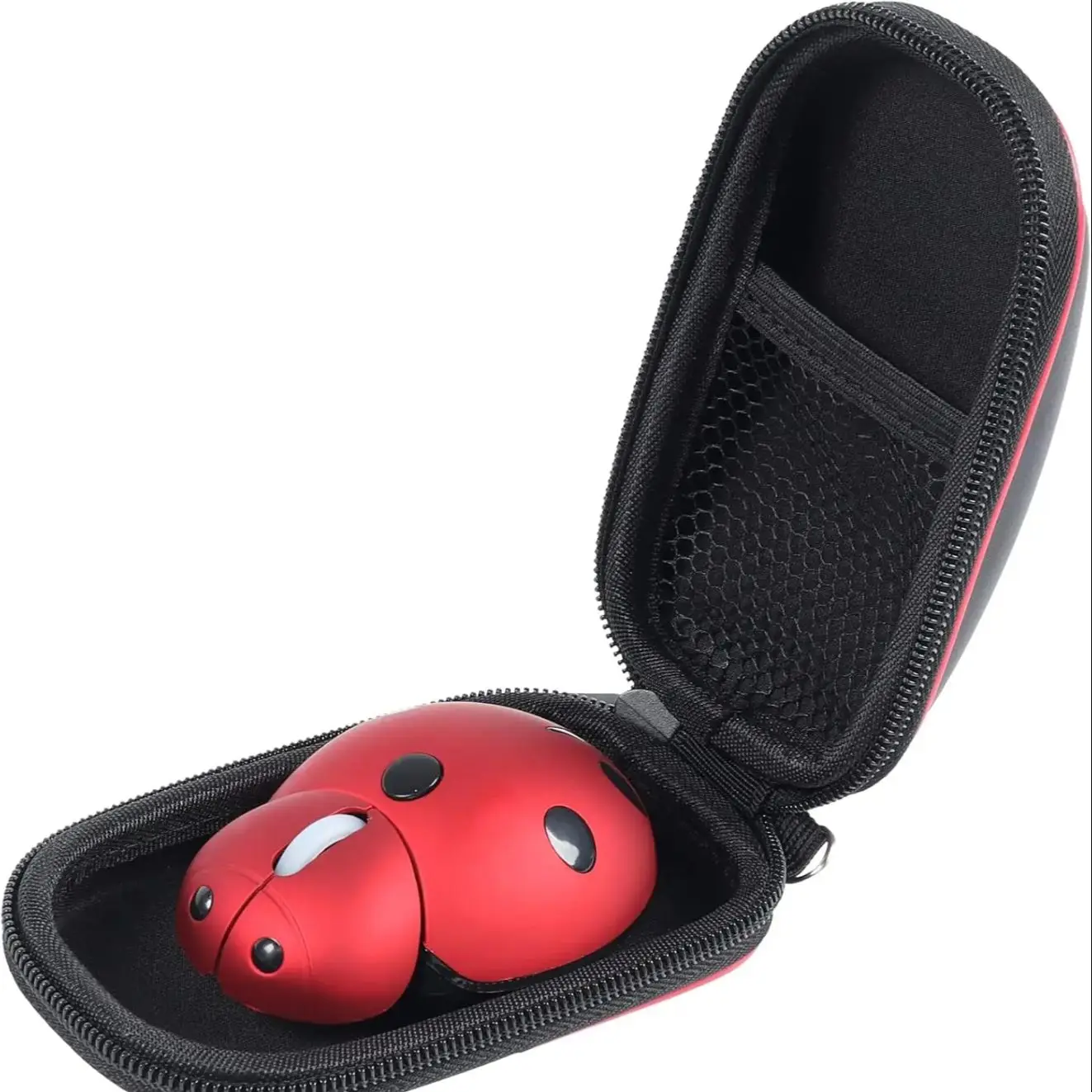 

Cute Ladybug Shaped 2.4G Wireless Mouse Mini Ergonomic Lightweight Portable Plug And Play Kids Gift Mause For Small Hand Office