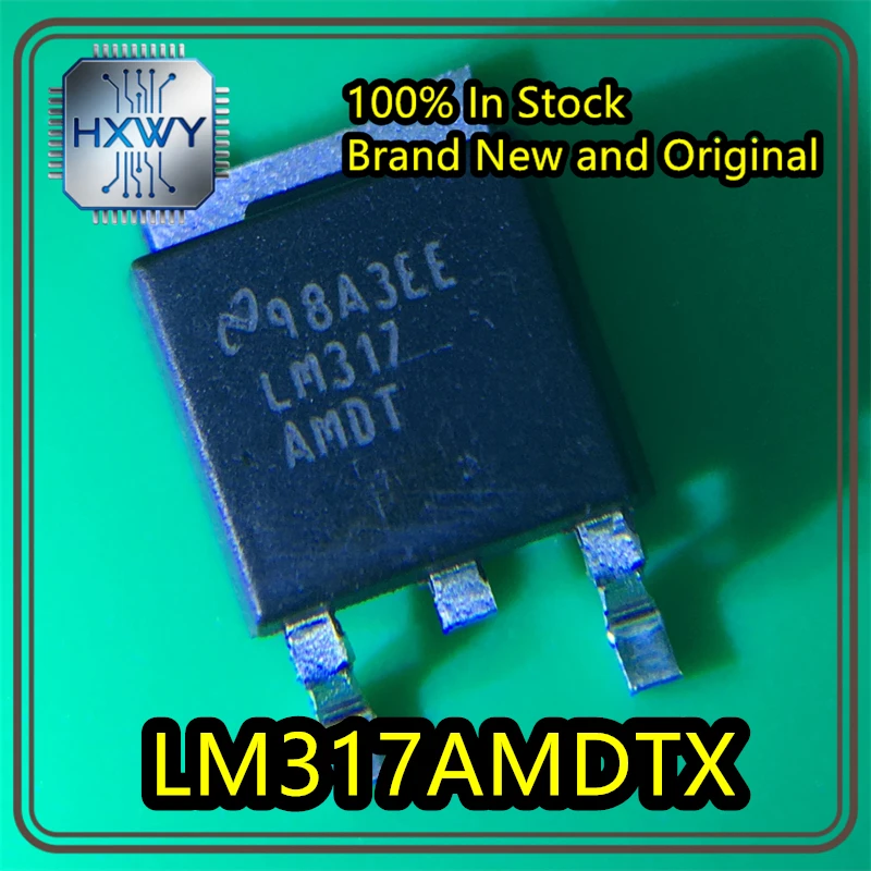 (10/50 pieces) LM317AMDTX LM317AMDT TO252-3 Voltage Regulator, Linear, Brand New Original, In Stock, Electronic Device IC