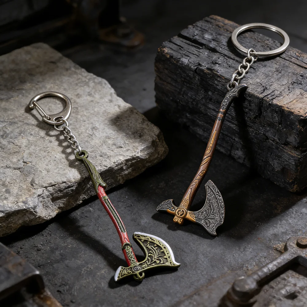 God of War Kratos Leviathan Axe Keychain Pendant - Cosplay P