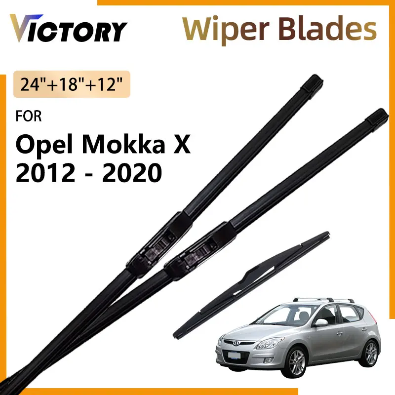 

Front Rear Wiper Blade For Hyundai I30 2007 - 2010 2009 2008 Accessories Natural Rubber Windshield Windscreen Brush 24"+18"+12"