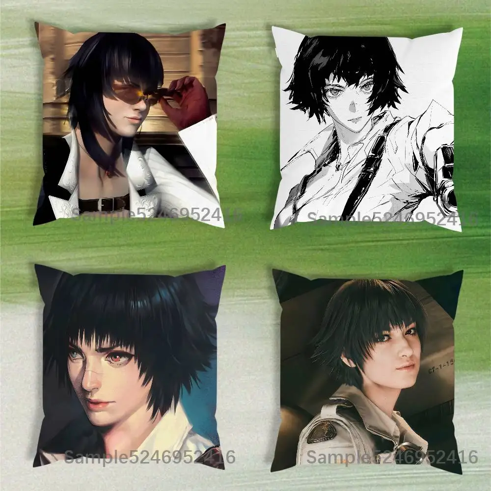 Lady D-Devil May Cry 5 Pillow Case Cover Square Sofa With For Pattern Comfortable Cushion suitable Of Room