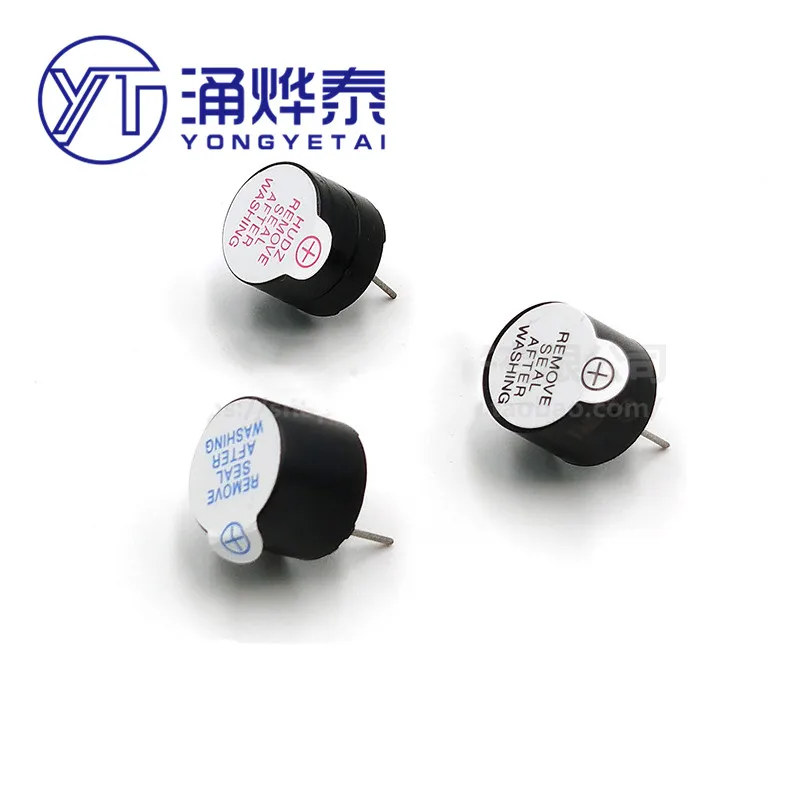 YYT 10PCS High quality 9*5.5 3V 5V 12V buzzer passive active integrated 0905 with transistor long sound temperature resistance