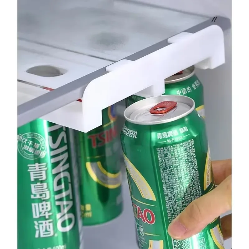 Distributeur de canettes de bière et de Soda, support de stockage de réfrigérateur coulissant sous étagère pour canette de Soda, organisateur de boissons, conteneur de stockage de réfrigérateur 1 pièce