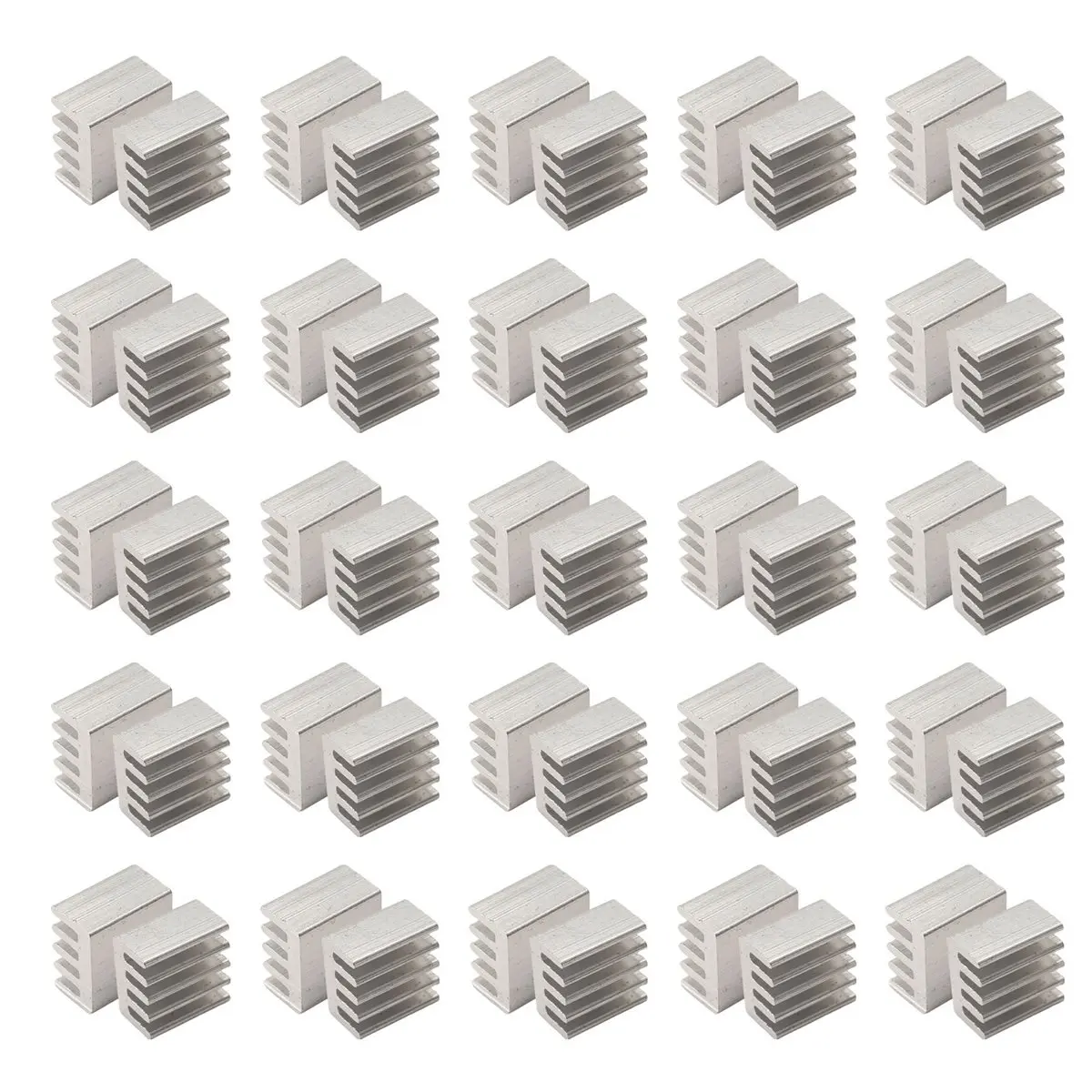A40I 50pcs 9*9*5mm Aluminium Heatsink For IC LED Chipset RAM