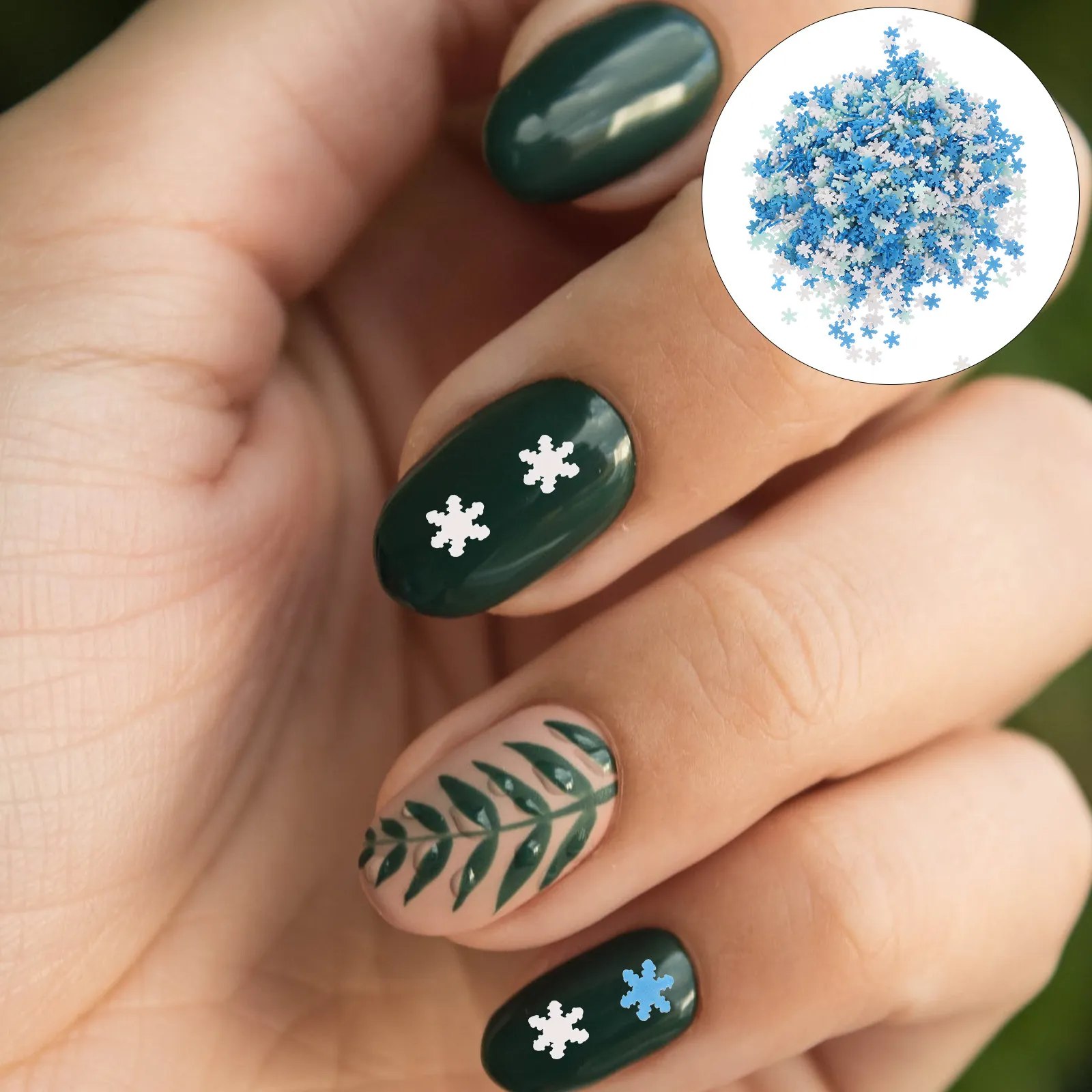 Polymer Clay Charms For Nail Art Design Winter Nail Decorations 100G Manicure Stickers Pattern Accessories