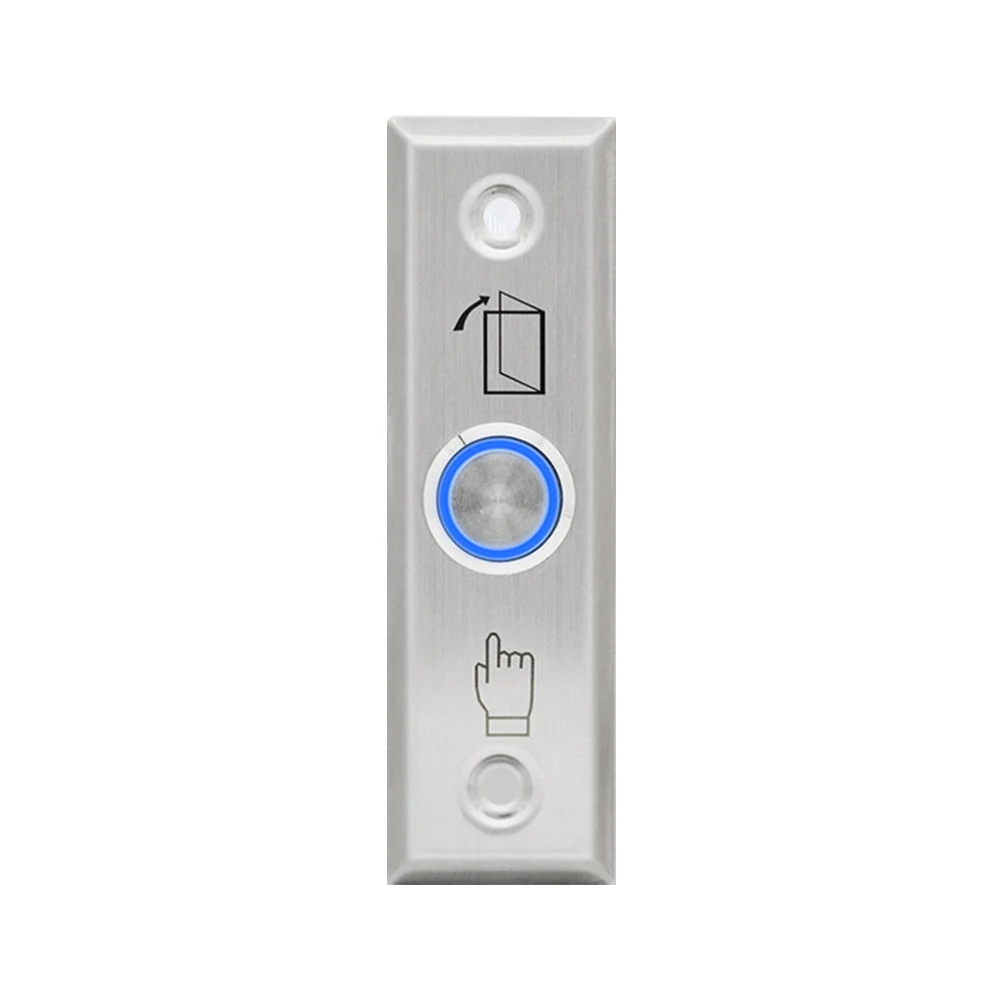 Stainless Steel Exit Button Push Switch Door Opener Release Buttons for Access Control Electronic Gate Lock Home Protection