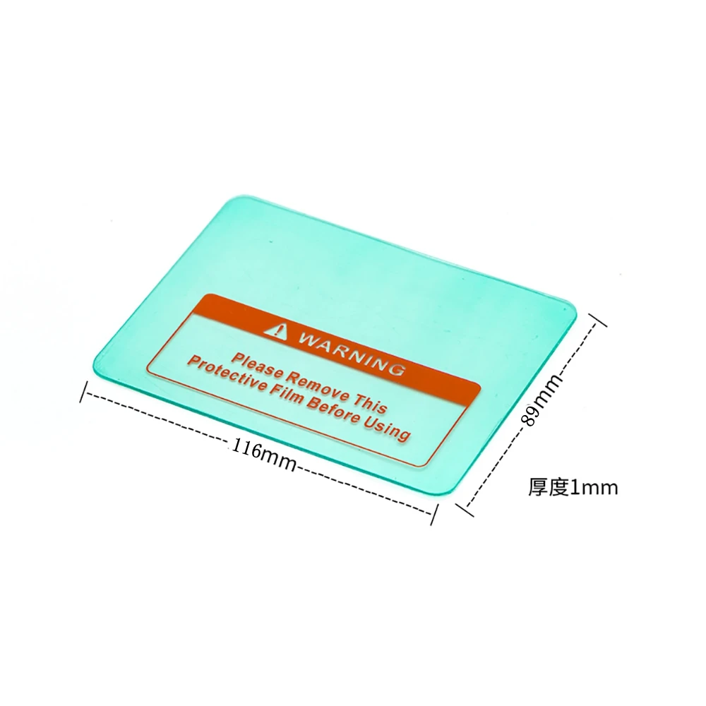 

10PCS 116*89*1.0mm Auto Darkening Welding Mask Transparent Protective Plate Sheet Film Electronically