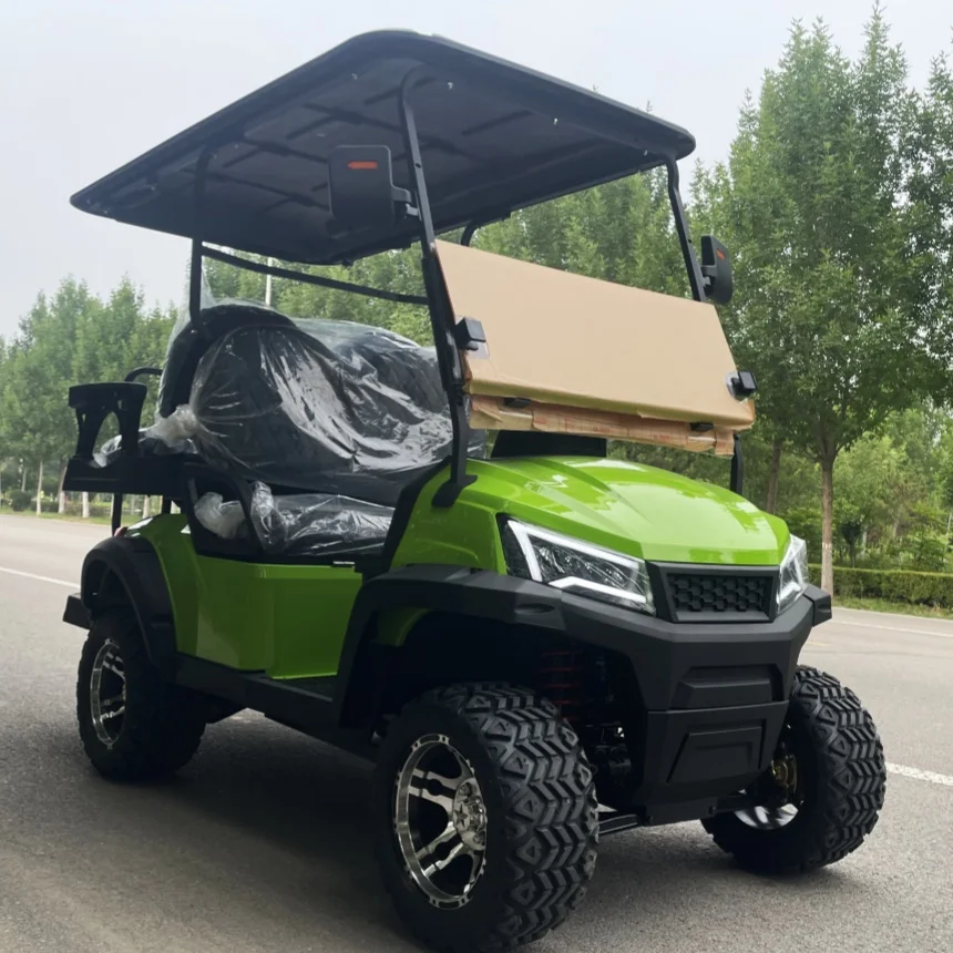 New Energy Lithium Battery Electric Golf Cart With Independent Suspension Sunshine Curtain Guaranteed Fast Shipping Golf Cart