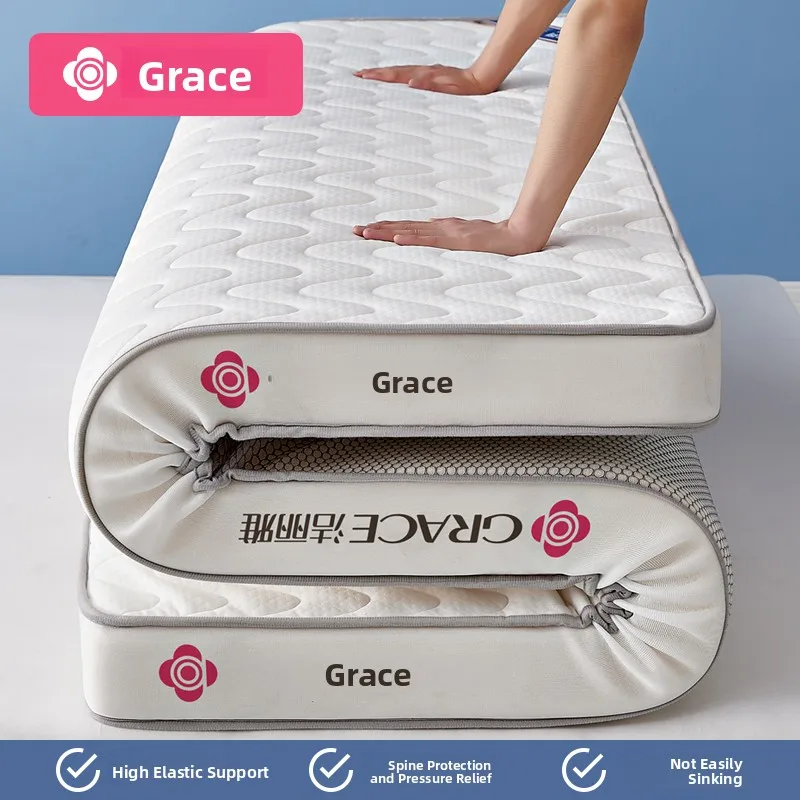 

ace Home Use Bedroom Tat Soft Pad Dormi Student Single Bed Mattr Sponge Pad Quilt Rent Special Mattr