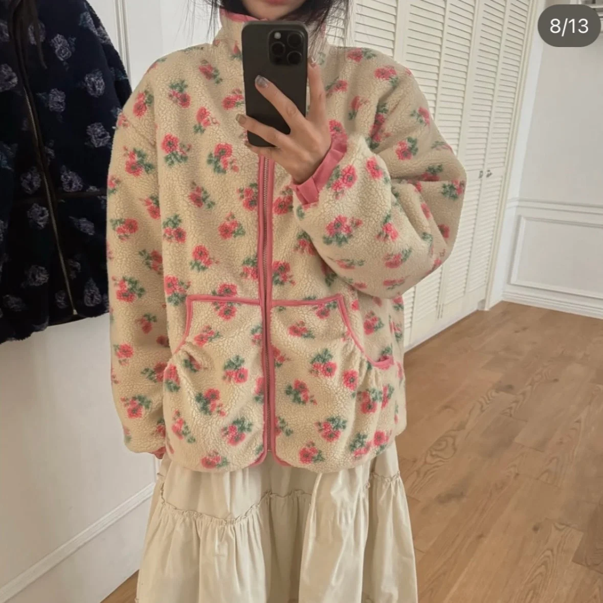 

Женская шикарная негабаритная куртка из меха ягненка, осень-зима, новый дизайн, универсальная теплая утягивающая верхняя одежда, корейская одежда для поездок на работу Faion