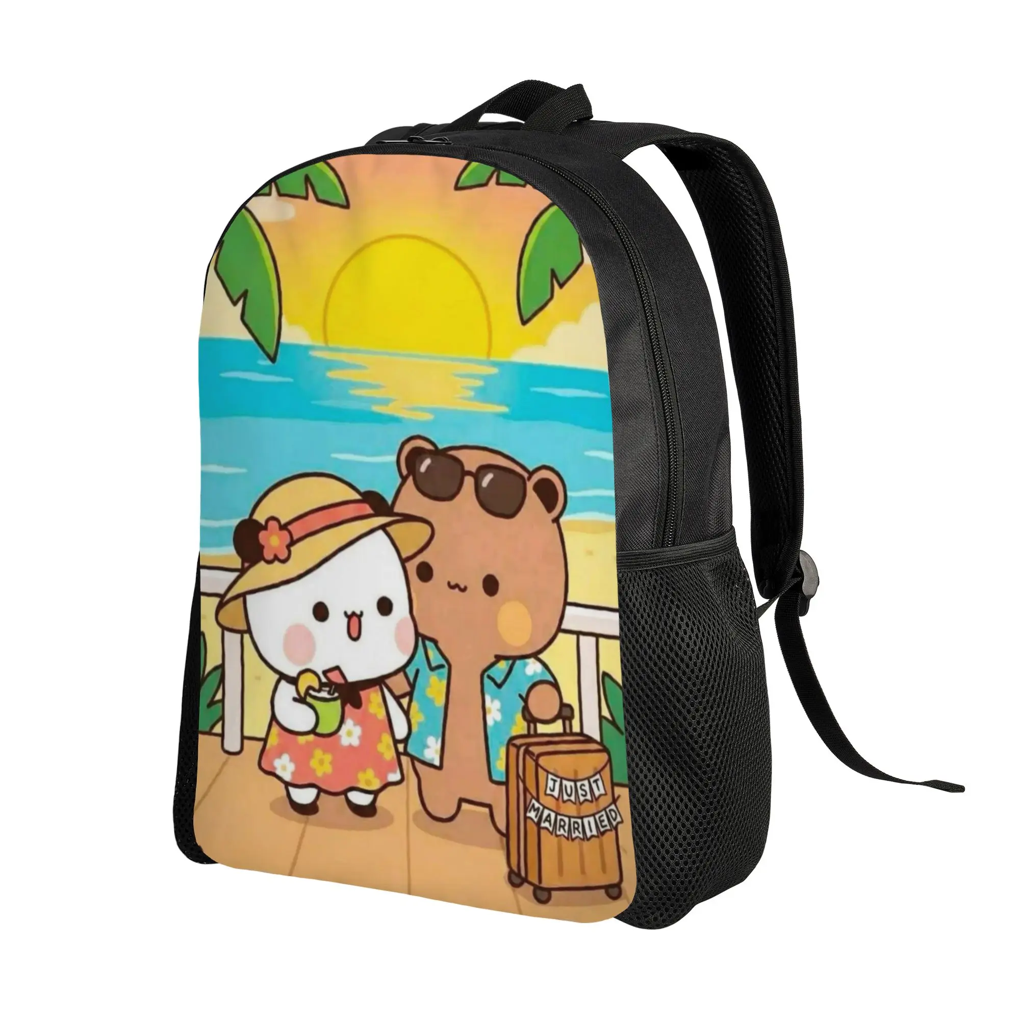 Kawaii Panda Bubu Dudu Backpack for Men Women Fashion High School Work Daypack Summer Beach Laptop Canvas Bags Sports