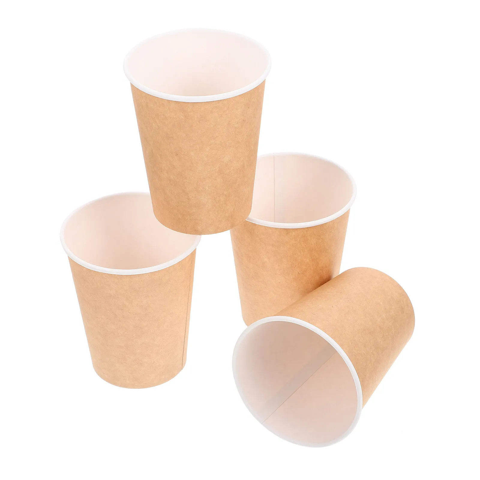 50Pcs High Quality Paper Coffee Cups Thickened Disposable Cups for Office Water Banquet Party Hygienic Pollution Free Safe