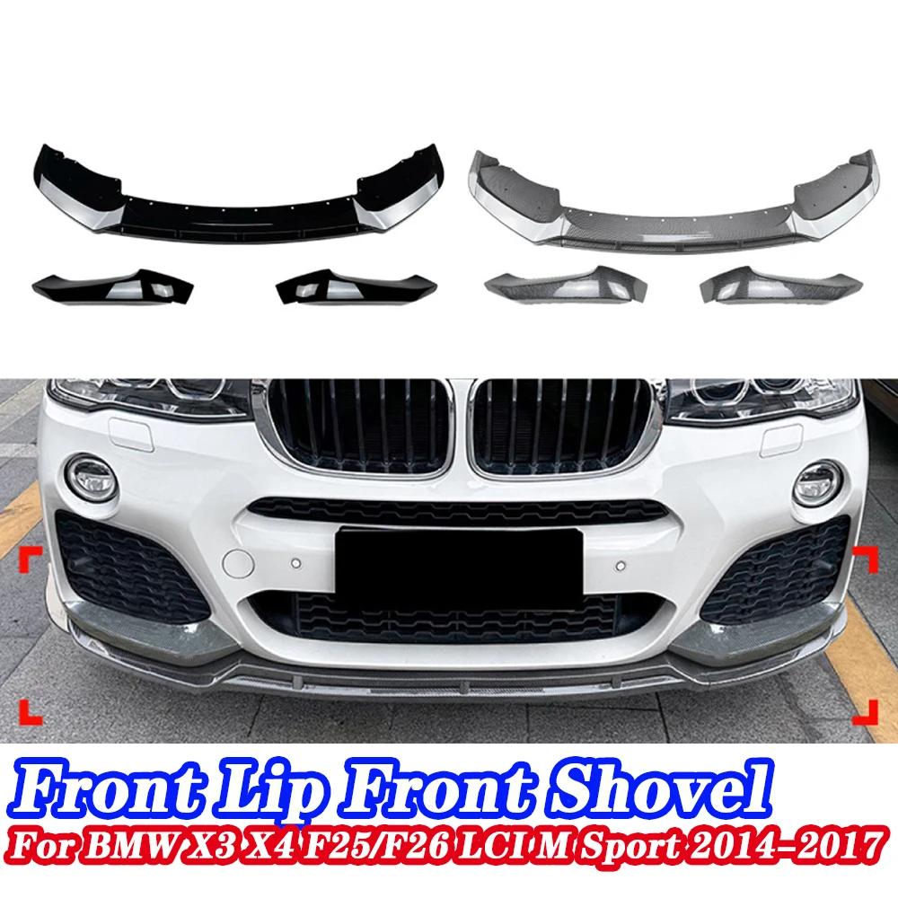 

Modification Accessories Applicable To BMW Bmw X3 F25 X4 F26 Lci 2014-17 Front Lip Front Shovel Angle